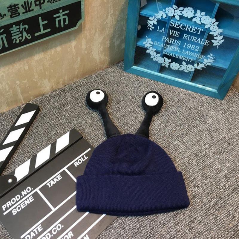 หมวกกันหนาวเด็ก ตาแมลงยื่น น่ารักแสนกวน สำหรับเด็กวัย 1-4 ปี