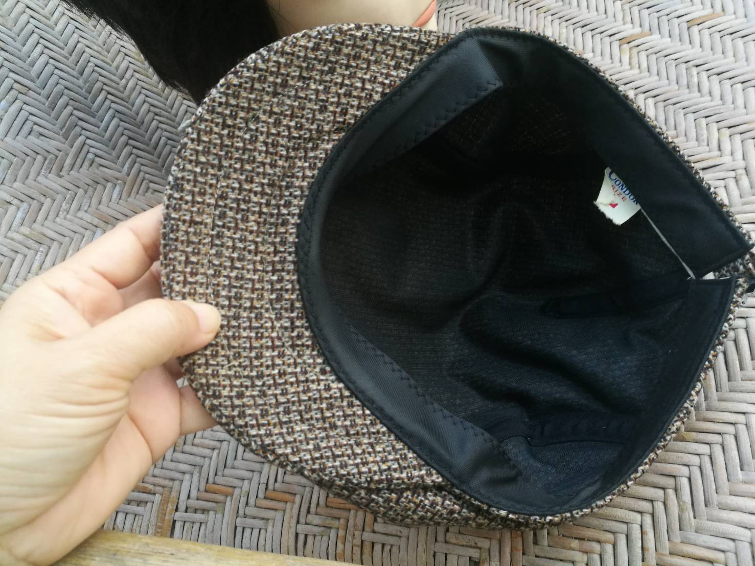 หมวกติงลี่ ผ้าทอ ผ้าหมวกสวยน่าใส่ (ของใหม่)