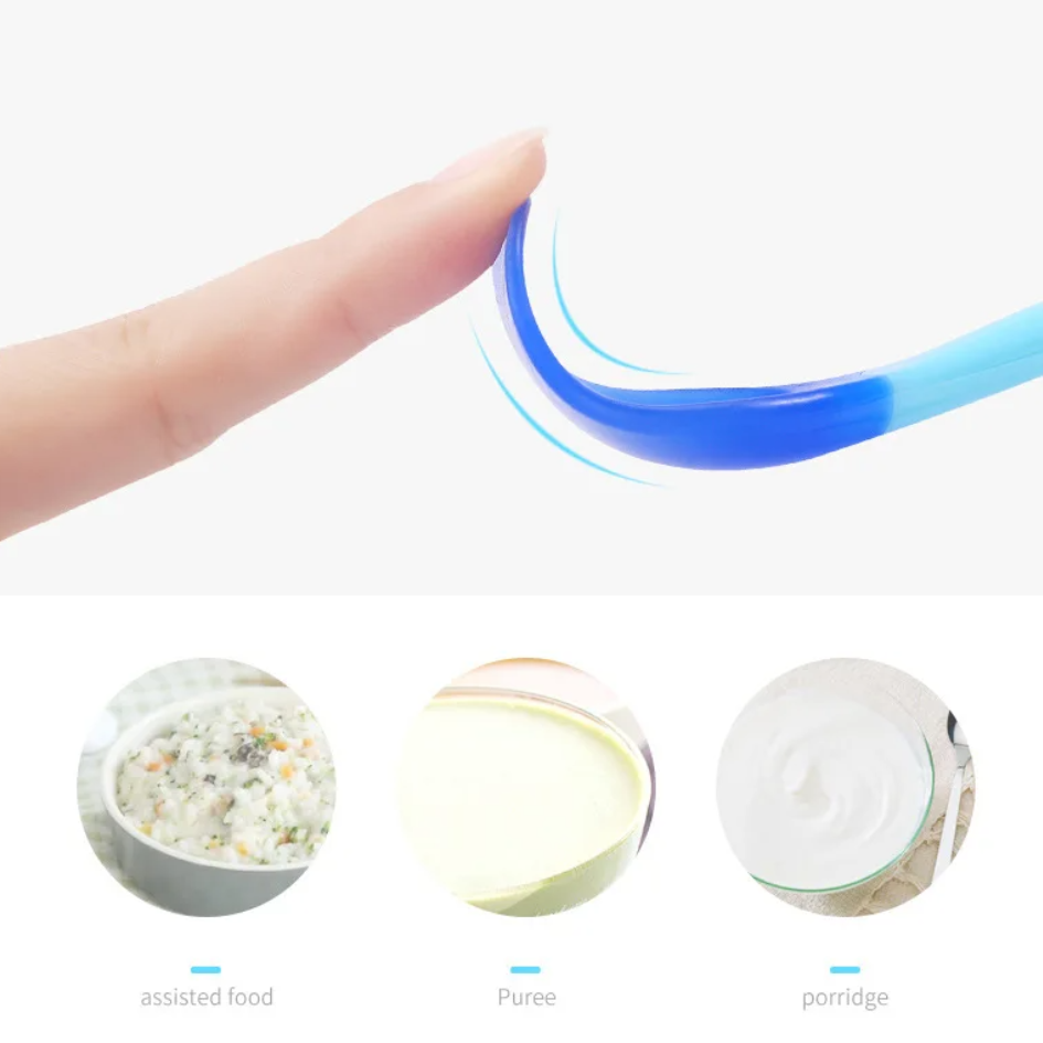ช้อนส้อมเด็ก ช้อนกินข้าวลูก ช้อนเด็กหัดกิน เปลี่ยนสีตามอุณหภูมิอาหาร NanaBaby