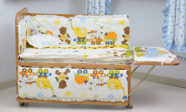 (ส่งฟรี) NanaBaby เครื่องนอนทารก เครื่องนอนเด็ก ชุดเครื่องนอนในเปลเด็ก หมอน+เบาะรองนอน+กันกระแทกโดยรอบ (ไม่รวมเปลไม้)