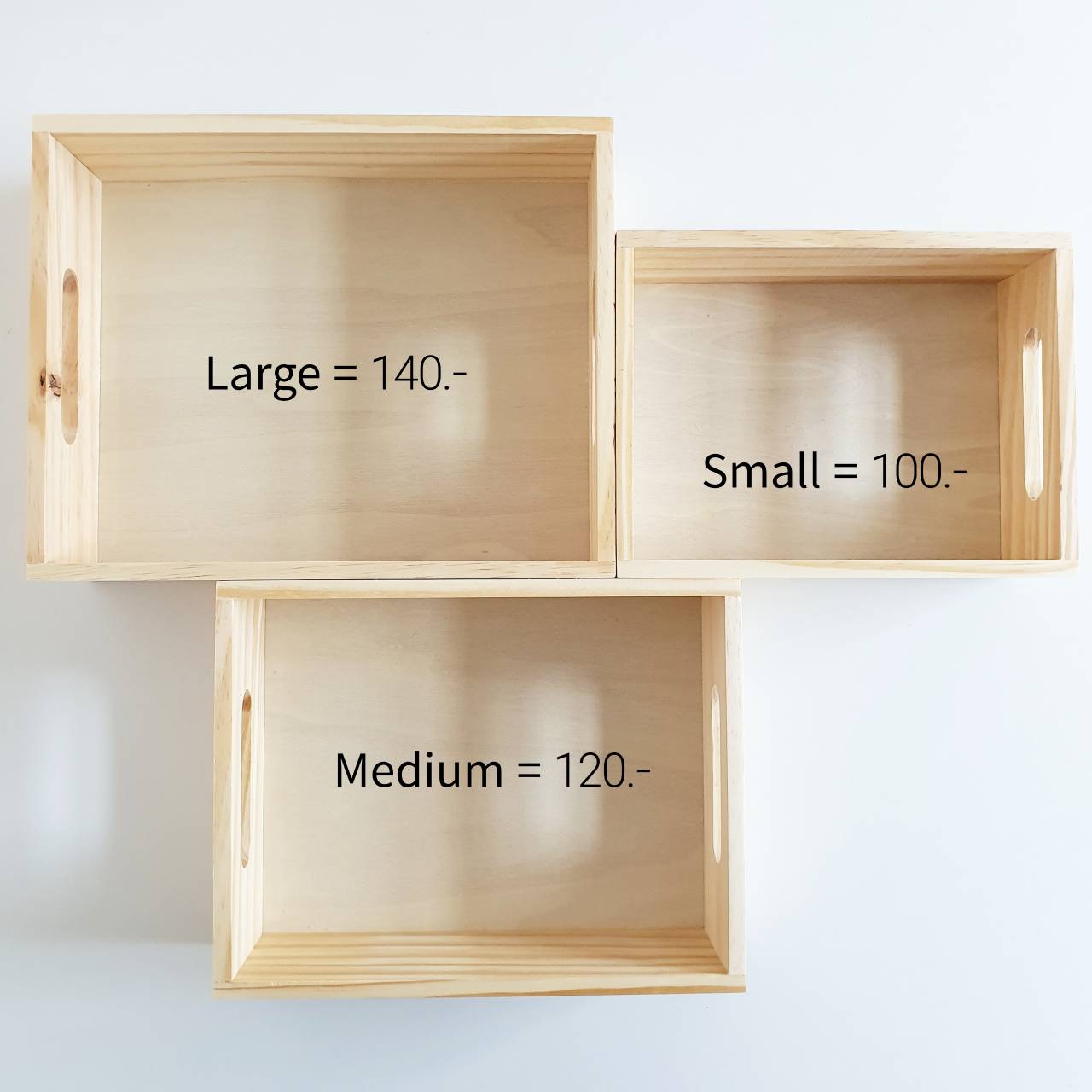 ตะกร้าไม้สนสำหรับจัดชุดของขวัญ (Giftset Wooden Basket) ขนาดกลาง กว้าง7"xยาว9"xสูง 3 นิ้ว