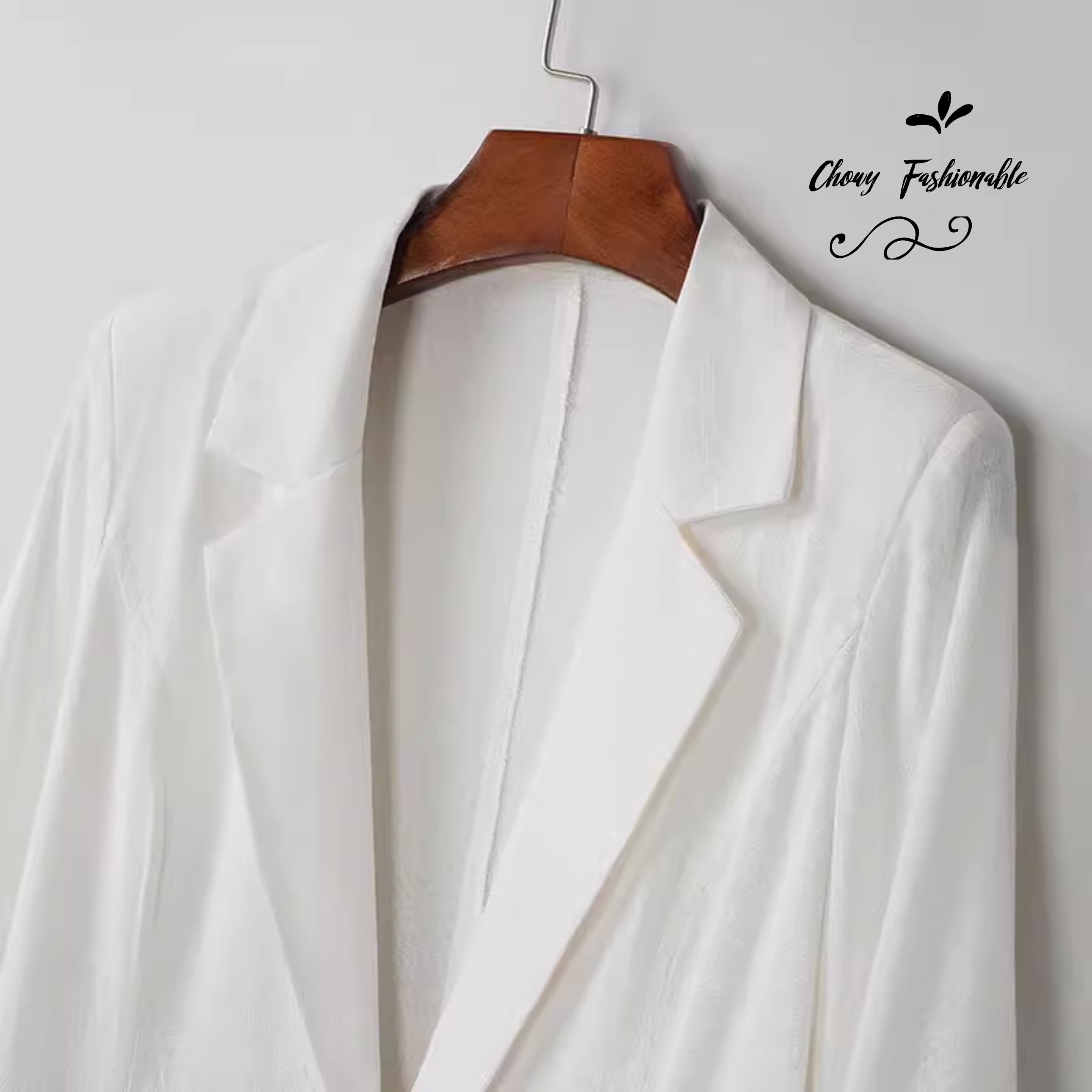 เสื้อคลุมเบลเซอร์สาวอวบ อก 44-48 นิ้ว ผู้หญิงไซส์ใหญ่ เสื้อคลุมไซส์ใหญ่ FF0304BL