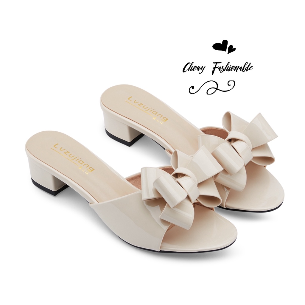 รองเท้าแตะ ไซส์ 31-42 ไซส์เล็ก ไซส์ใหญ่ Low Heel Sandal KR1064