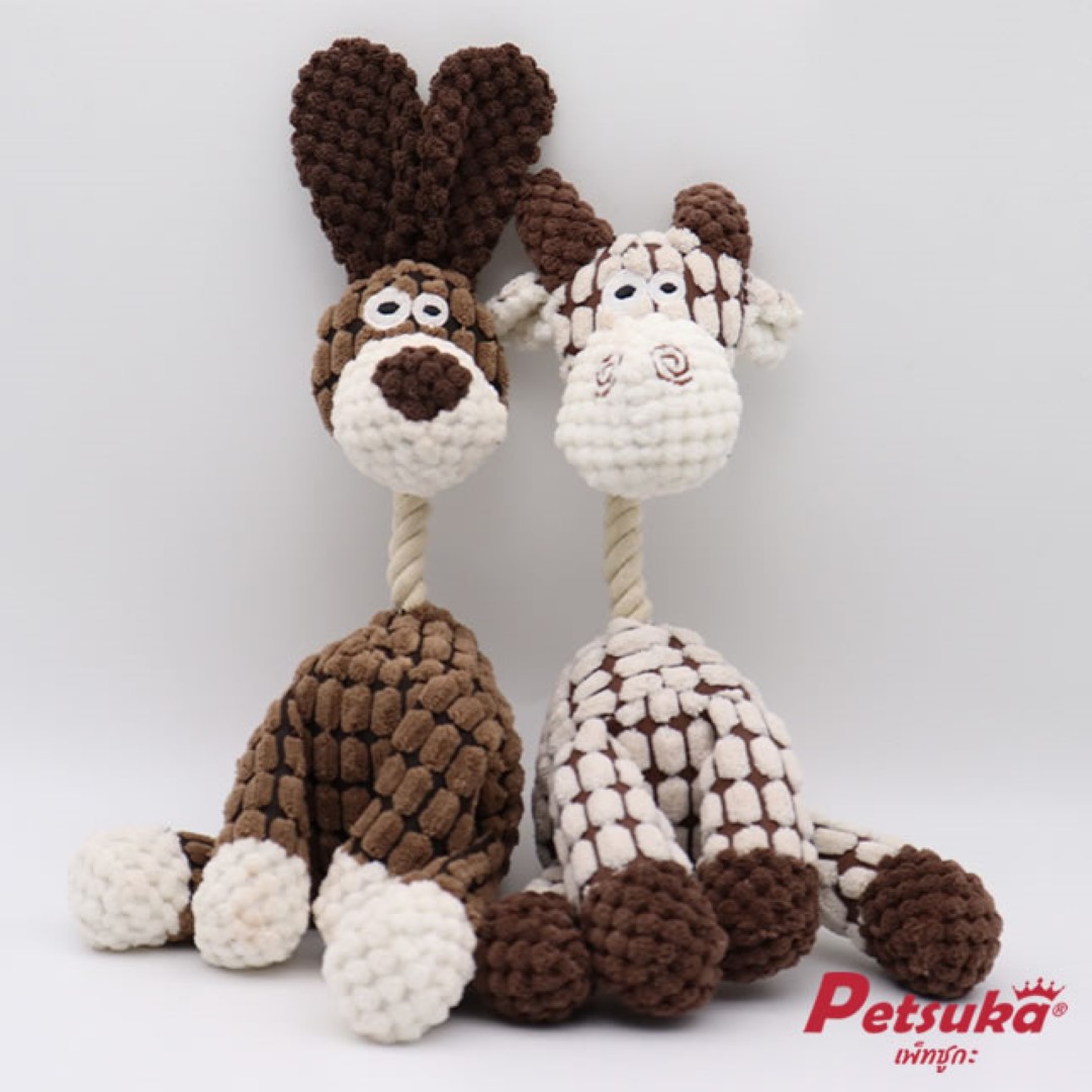 ตุ๊กตาวัว Petsuka ของเล่นสัตว์เลี้ยง มีเสียง