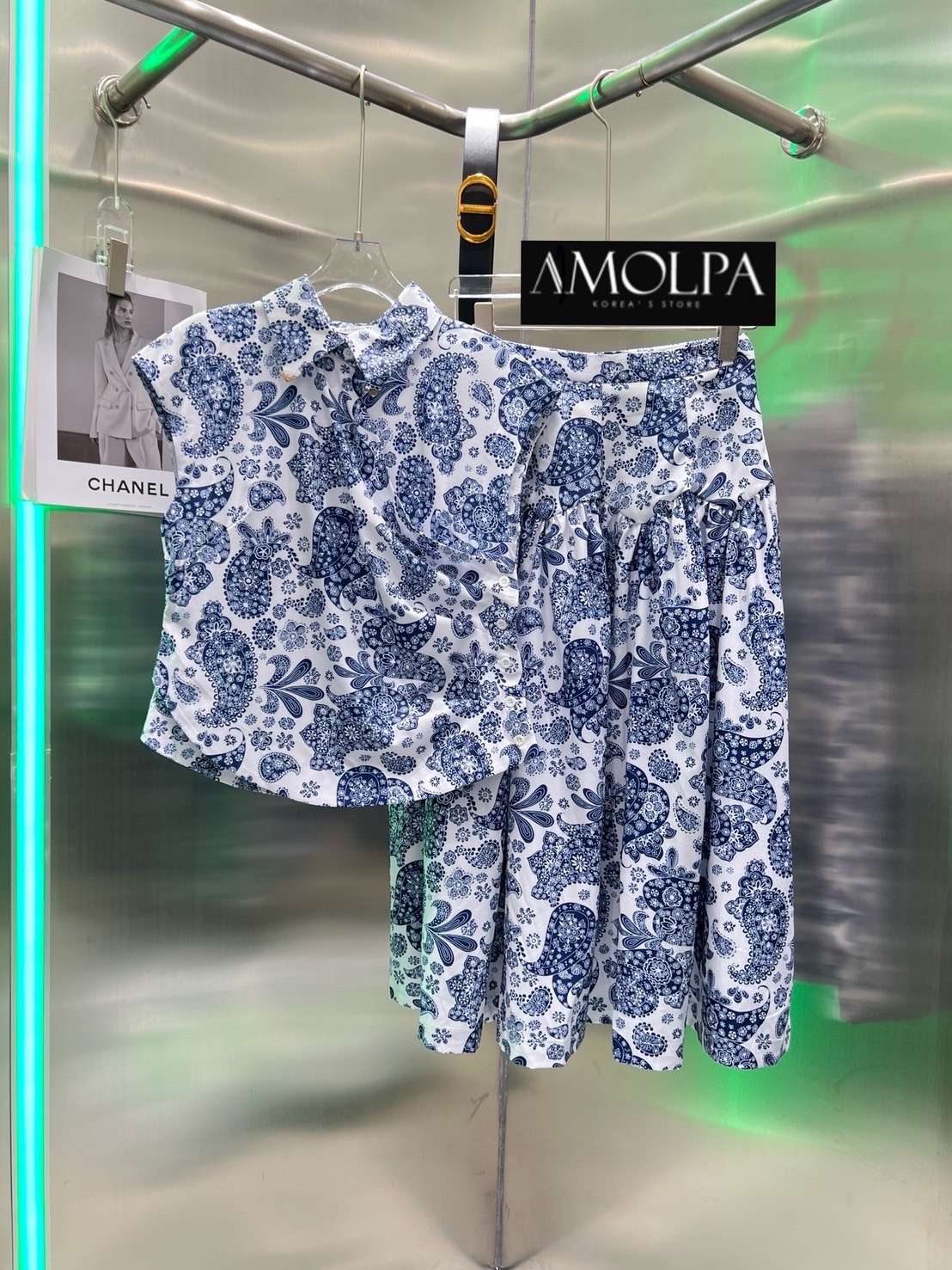 SET CD สวยหรู ดูแพงสุดๆ มาพร้อม กระโปรง แถมเข็มขัดเข้าชุดดดดกัน งานสวยหรู เข้ากันได้ดี ใส่สบาย สินค้าคุณภาพ (พร้อมส่ง)