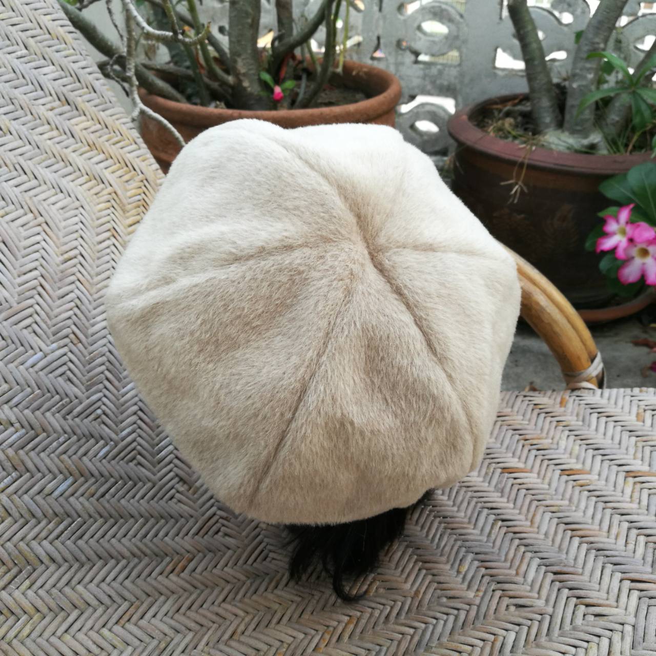 หมวกเบเร่ต์ขนสัตว์ ทรงฟักทอง น่ารักมากกก