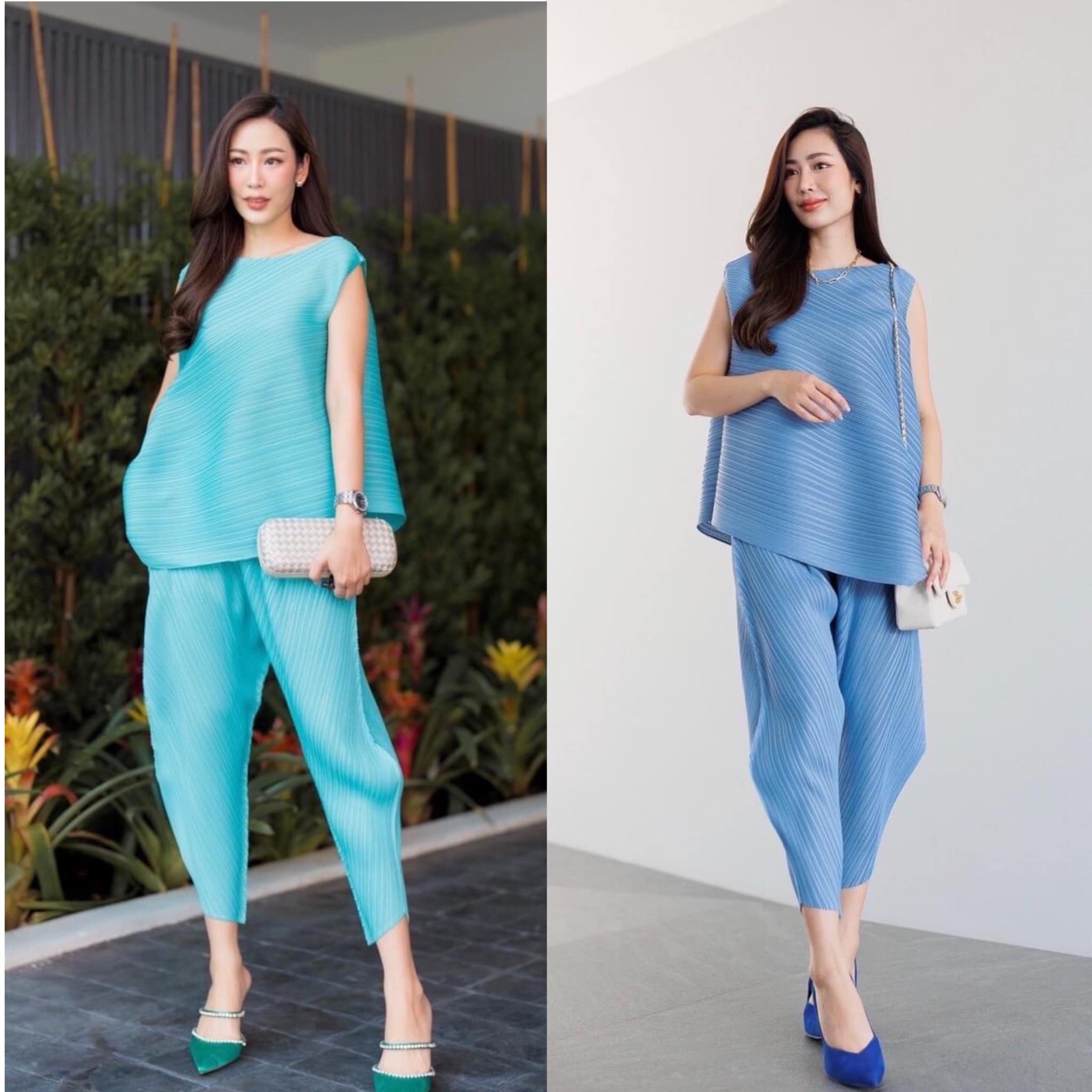 ชุดเซตผ้าอัดพลีท AA Premium แบบเดียวกับงานแบรนด์ สวยเรียบหรู ✨✨ คลาสสิค สินค้าคุณภาพ (พร้อมส่ง)