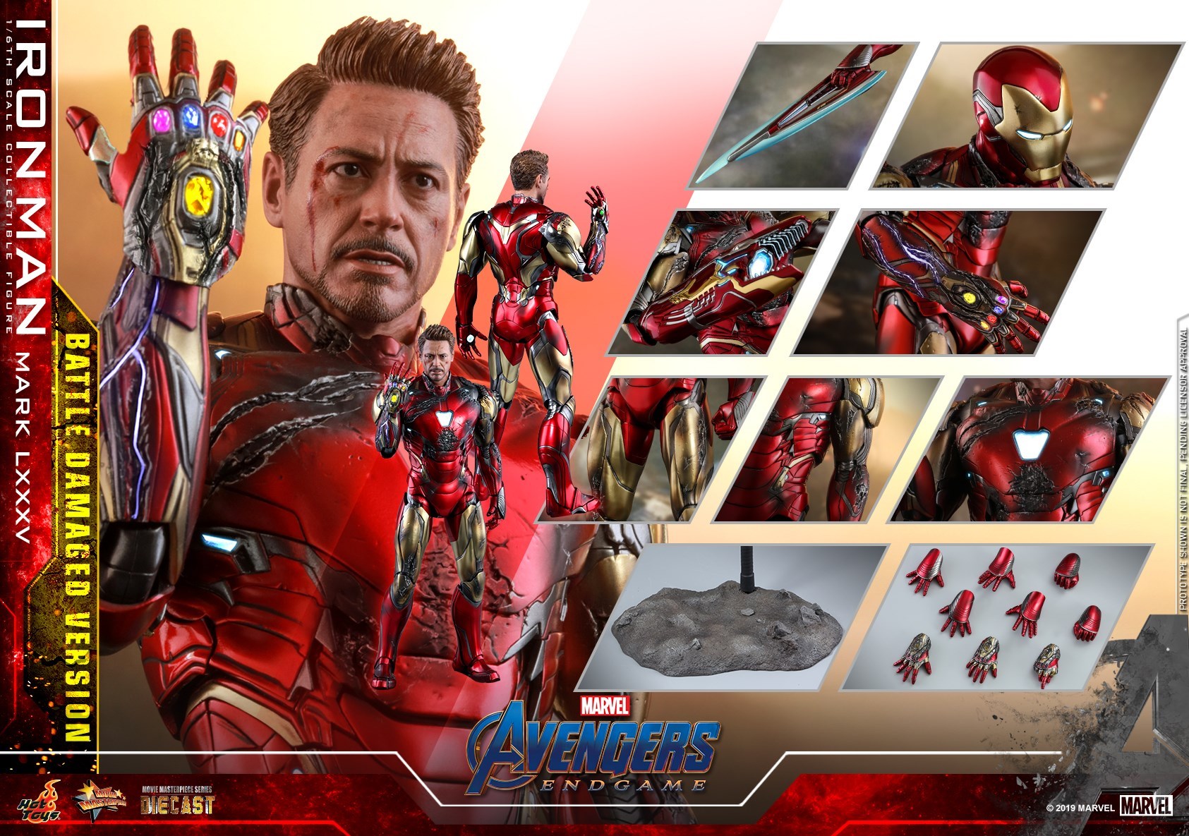 ยังจองได้ครับ เปิดจอง Iron Man MK85: Avengers Endgame 1/6Scale (Diecast) (Battle Damage)บ