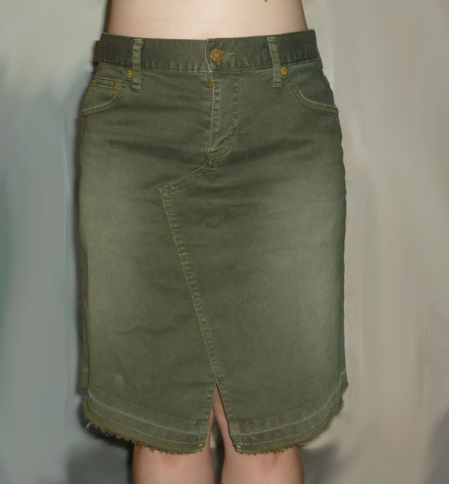 กระโปรงยีนส์ X-girl Made in Japan สวยมาก 31-37-19.5