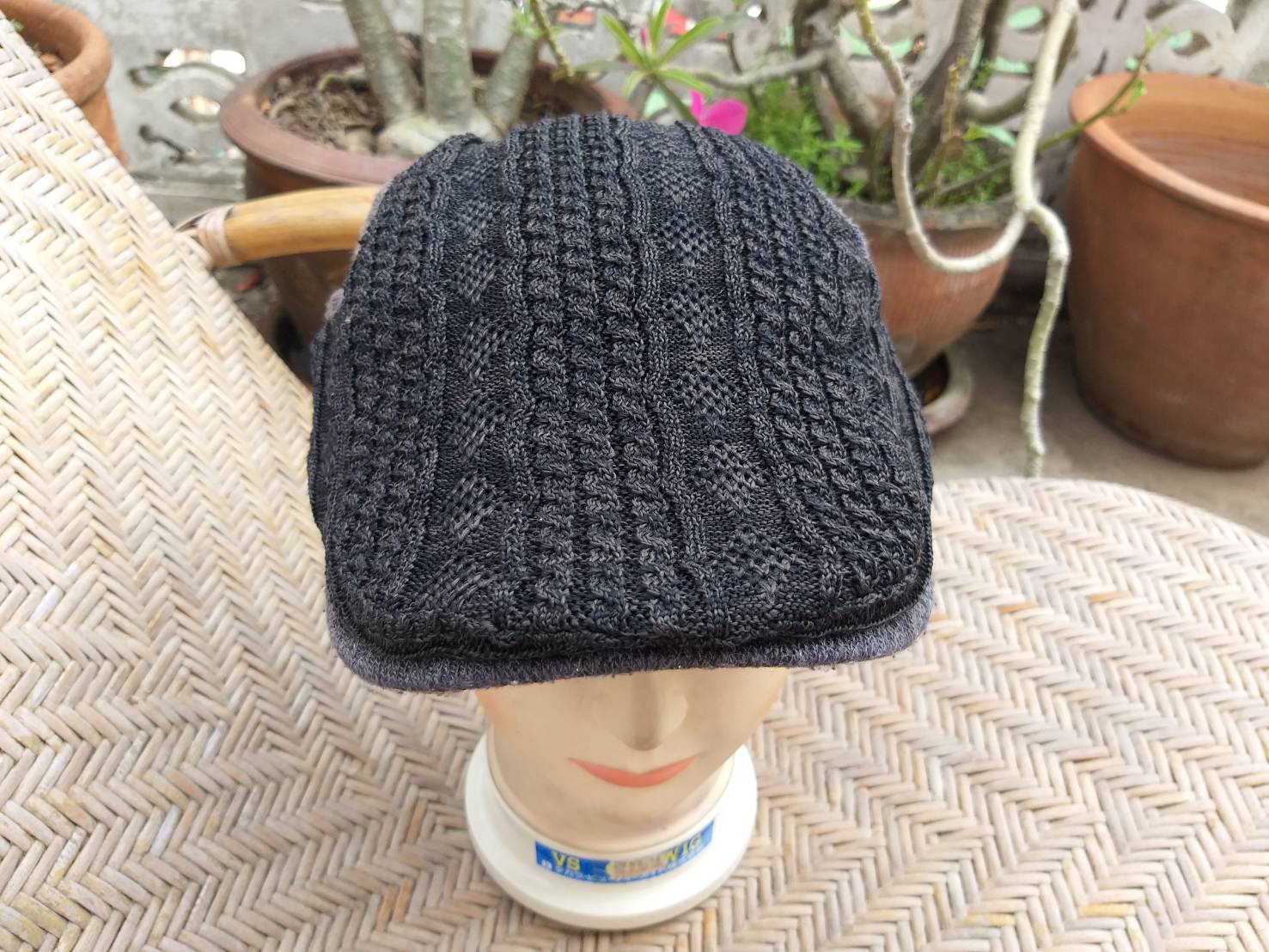 หมวกติงลี่ หมวกแฟลตแค็ป ไหมถักสวยมาก