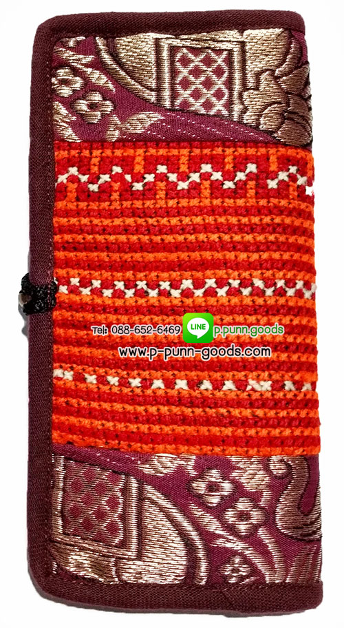 กระเป๋าสตางค์ผ้าชาวเขา กระเป๋าใบยาว
