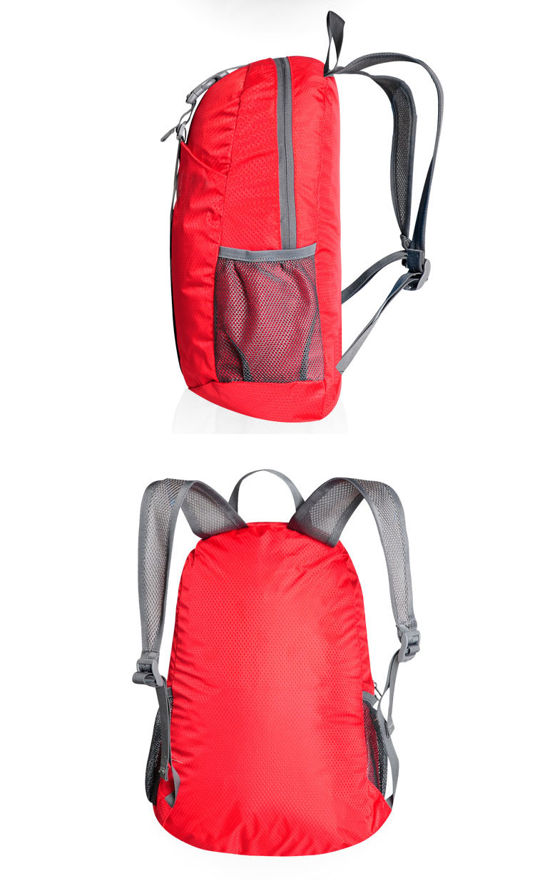 กระเป๋าเป้พับเก็บได้ รุ่นใหม่ สะพายหลังได้ น้ำหนักเบา พกพาสะดวก ทำจากไนล่อนคุณภาพสูง กันน้ำ ทนทาน เหมาะสำหรับเดินทาง และทำกิจกรรมโปรด (Lightweight Foldable Waterproof Backpack)