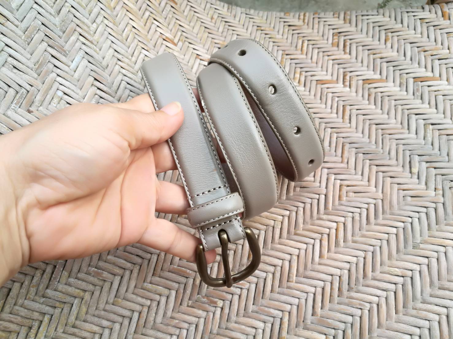 เข็มขัดหนังแท้ ของผู้หญิง หนังดีมากกกก