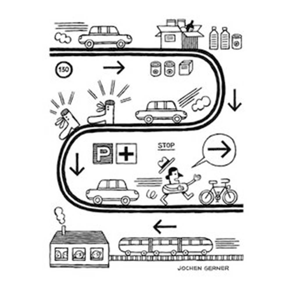 Jochen Gerner : Doodle ! Book : 200+ Creatively Puzzling Colouring Activities for All Ages : หนังสือส่งเสริมจิณตนาการและการคิดนอกกรอบ ศิลปะ สร้างสรรค์ ลายเส้น ดูเดิ้ล สำหรับทุกวัย