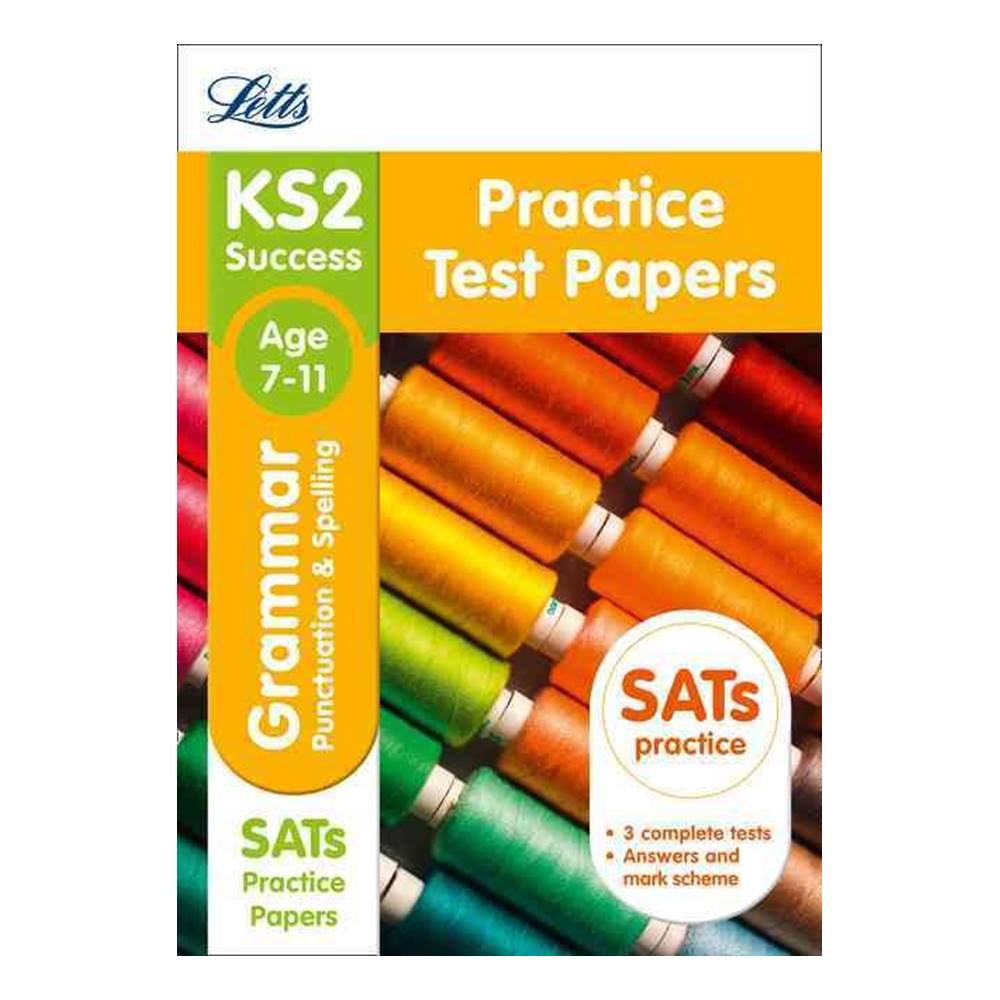 Letts KS2 Grammar, Punctuation and Spelling : Age 7-11 : SATs Practice 3 Books Collection: Revision Guide & Practice Test Papers & Workbook แบบฝึกหัดเตรียมสอบ SAT แกรมมา สะกด