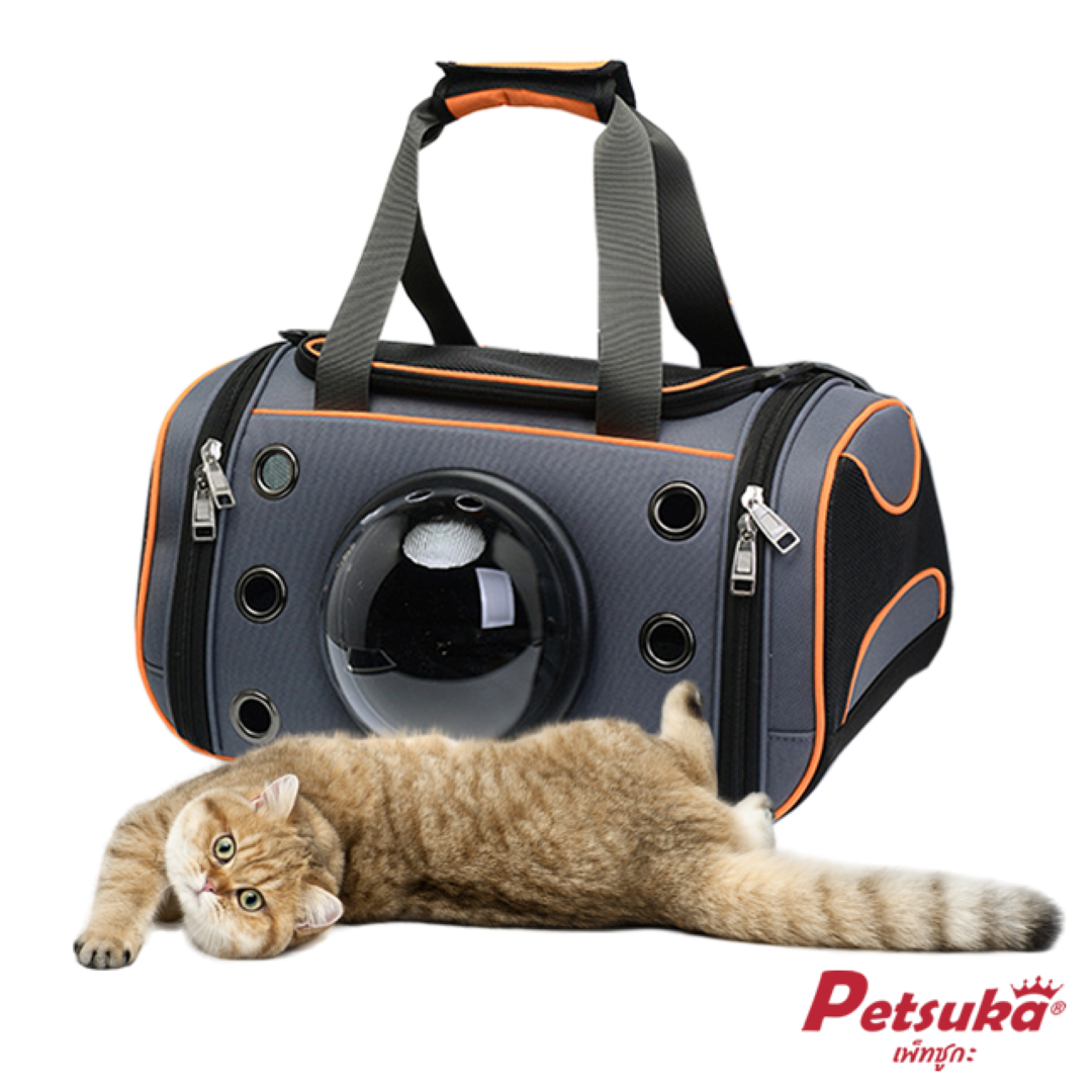 กระเป๋าสัตว์เลี้ยงแบบถือ-สะพายข้าง Petsuka ทรงแคปซูลอวกาศ