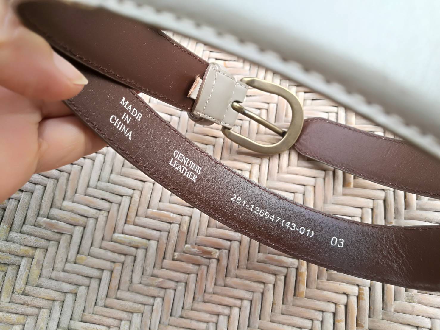 เข็มขัดหนังแท้ ของผู้หญิง หนังดีมากกกก