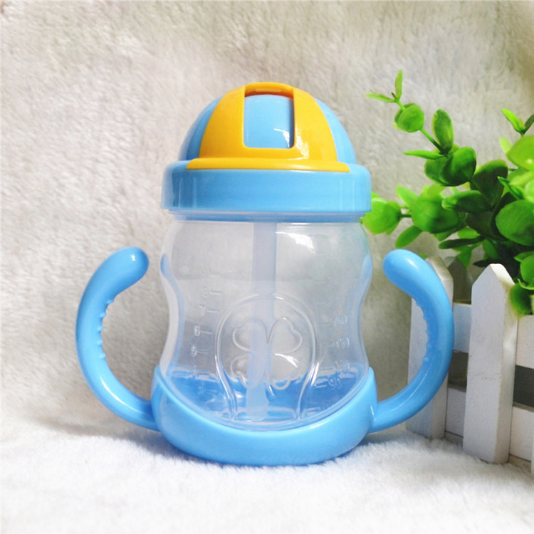 ถ้วยหัดดื่ม NanaBaby ขวดดูดน้ำเด็ก หลอดดูดมีลิ้นกันสำลัก BPA-Free (6 m+)