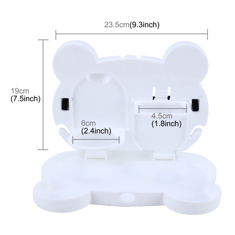 ถาดวางอาหารในรถ โต๊ะกินข้าวในรถยนต์ ถาดอาหารที่กินข้าวในรถ พับเก็บได้ ลายการ์ตูนน่ารัก วางแก้ว ขวดน้ำได้