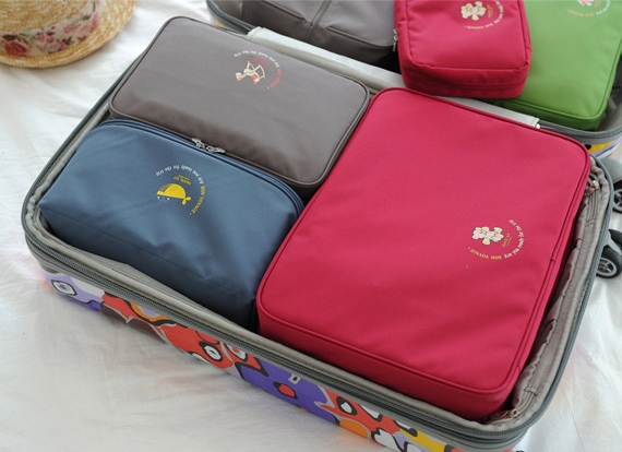 กระเป๋าใส่ชุดชั้นใน กางเกงชั้นใน ขนาดใหญ่พิเศษ แบ่งช่องสองด้าน ใส่ได้หลายตัว มี 4 สี 4 ลาย