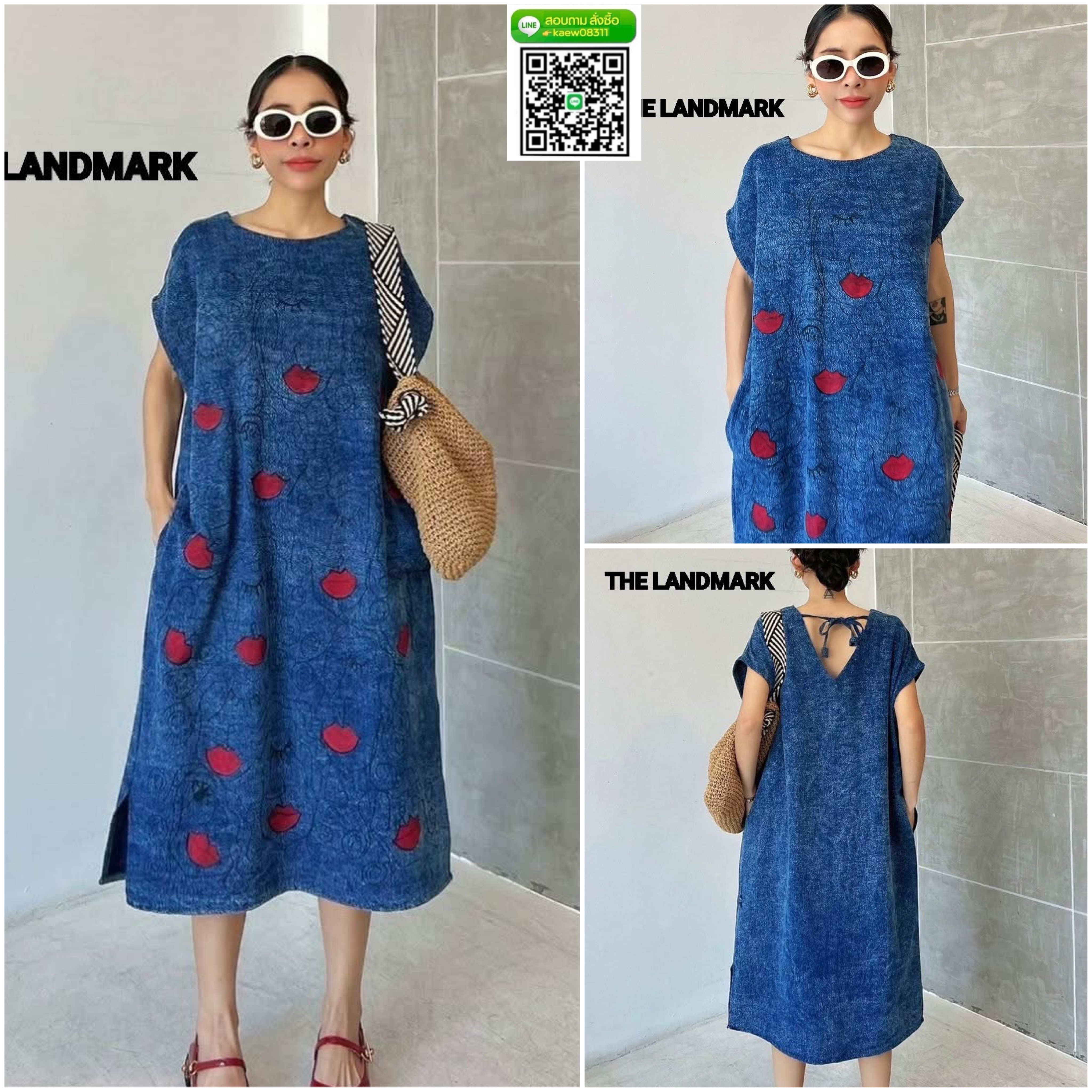 เดรสทรงOversize งานแฮนเมดเพ้นท์มือ ใส่สบายๆ ชิลล์ๆ ดีไซน์ด้านหน้าคอปาด - ด้านหลังคอV มีเชือกผูกหลังคอด้วยนะคะ รุ่นนี้ขั้นตอน การทำงานหลายสเต็ปมาก ใส่สบาย : สินค้าคุณภาพ (พร้อมส่ง)