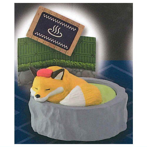 กาชาปองฟิกเกอร์สัตว์แช่น้ำพุร้อน Currently Taking a bath Hot Spring Trip