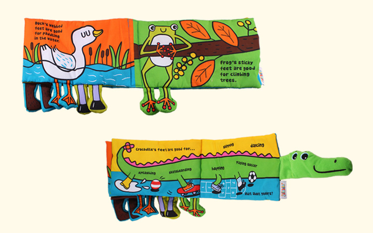 หนังสือผ้า Whose Feet? - Hey...those aren't my feet!