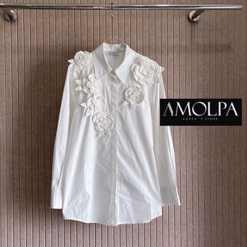 SHIRT VALENTINO งาน Hiend งานดีมาก มีน้ำหนักสุดๆ เย็นมากๆ ห้ามพลาดเลยน๊า สวยสุดๆ : สินค้าคุณภาพ (พร้อมส่ง)