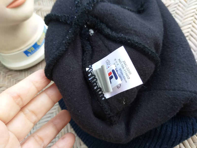 หมวกไหมพรม FILA ไหมพรม 2 ชั้น บุผ้าฟลีซด้านในอีกชั้น