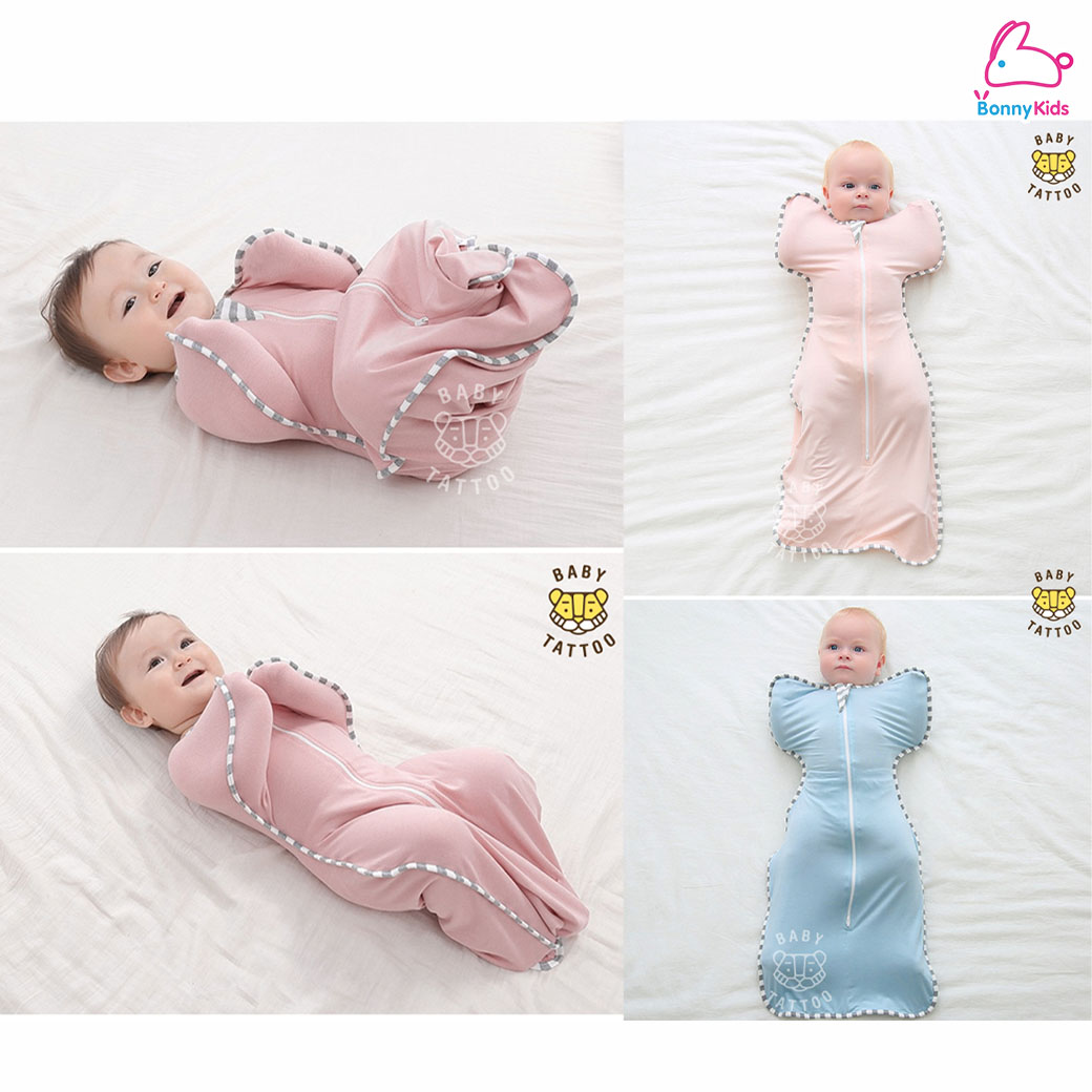 Baby Tattoo (เบบี้แทททู) ถุงนอนสำหรับเด็กสำเร็จรูป แบบซิปรูด ผ้าห่อตัวเด็กแรกเกิด 0-6 เดือน