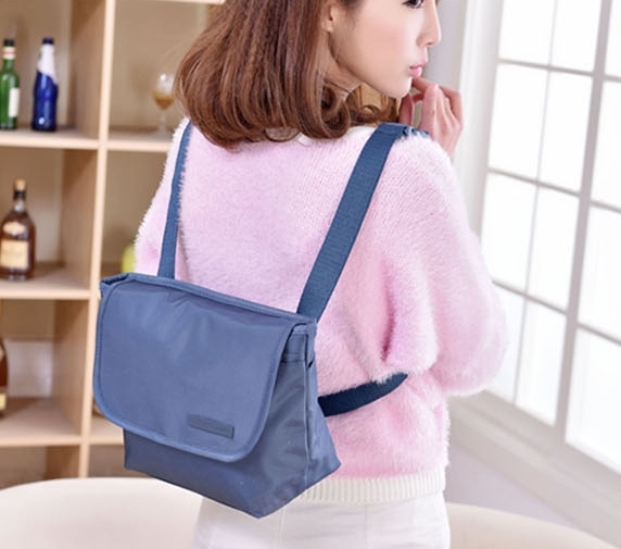 DINIWELL 2 Way MESSENGER BAG เป็นได้ทั้งสะพายข้าง-ไหล่ และสะพายหลัง ขนาดใหญ่ ใส่ได้ทั้งทำงาน ท่องเที่ยว ช่องเยอะ น้ำหนักเบา ผลิตจากไนล่อนคุณภาพสูง กันน้ำ มี 4 สีให้เลือก
