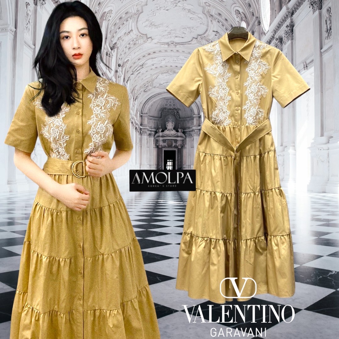 MAXI DRESS VALENTINO สวยหรู ดูแพง สมเป็นตัวแม่แห่งวงการ งานสูท สุดพรีเมียมม. สินค้าคุณภาพ (พร้อมส่ง)