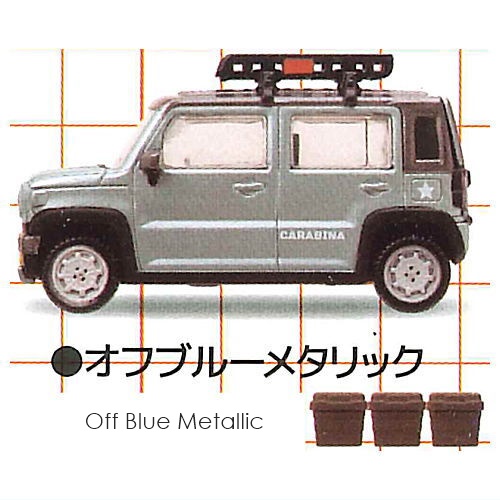 กาชาปองโมเดลรถซูซูกิฮัทส์เลอร์ สเกล 1/64 PLUS Damned Hustler Carabiner