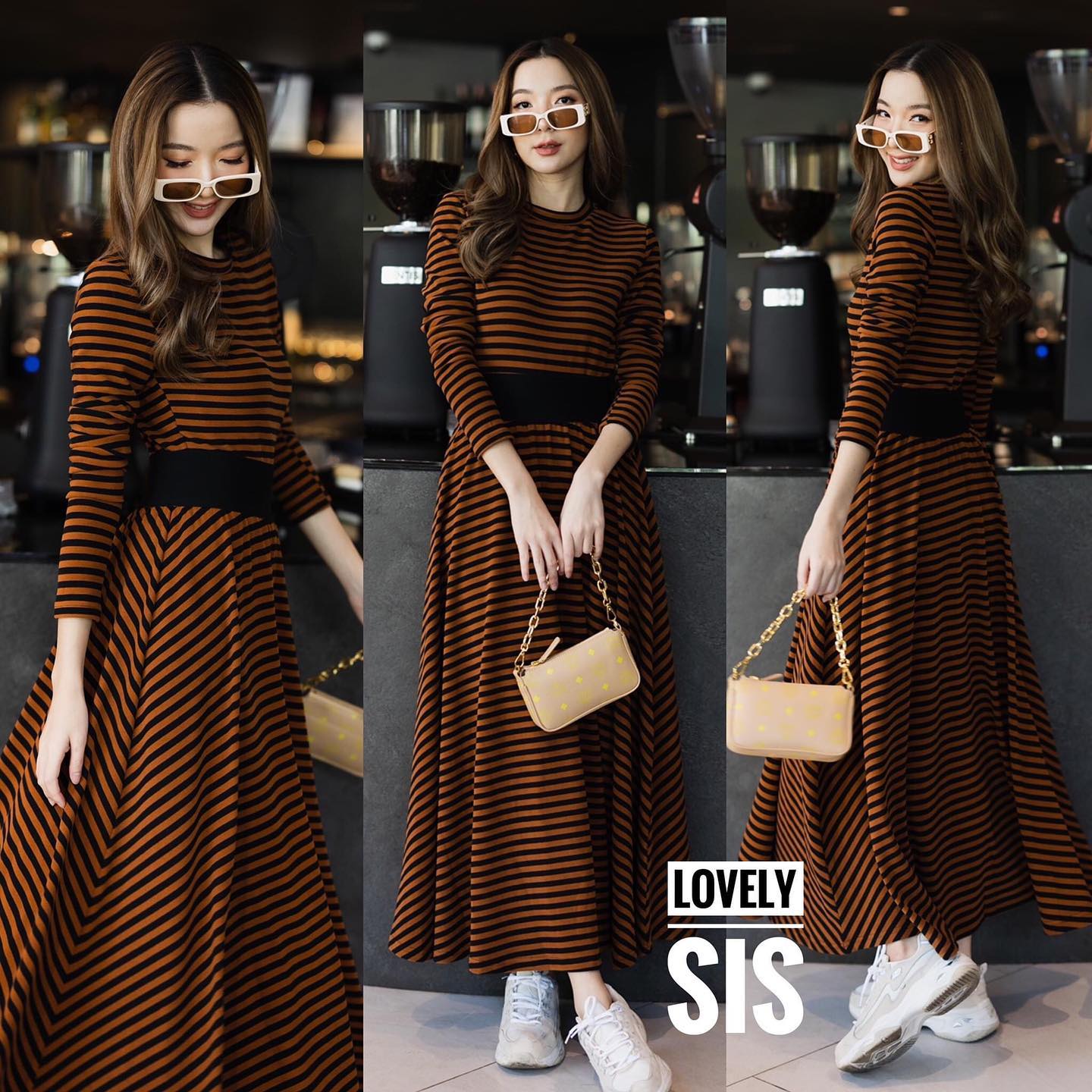 ชุด Set 2 pcs งานเสื้อแขนยาว มาพร้อมกระโปรงเอวยางยืด ขอบดำ ผ้ามีน้ำหนักสวยมากค่า งานอย่างดี . สินค้าคุณภาพ (พร้อมส่ง)