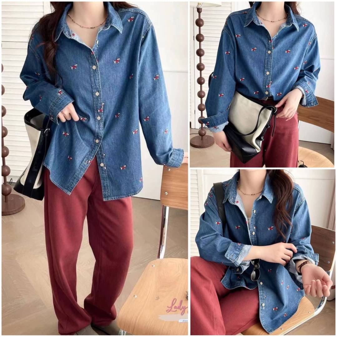 เสื้อญี่ปุ่นงานแท้นำเข้า ดีเทลงานปักสวย สไตล์ญี่ปุ่น งานทรงฟรีไซส์ใส่ได้ตลอด : สินค้าคุณภาพ (พร้อมส่ง)