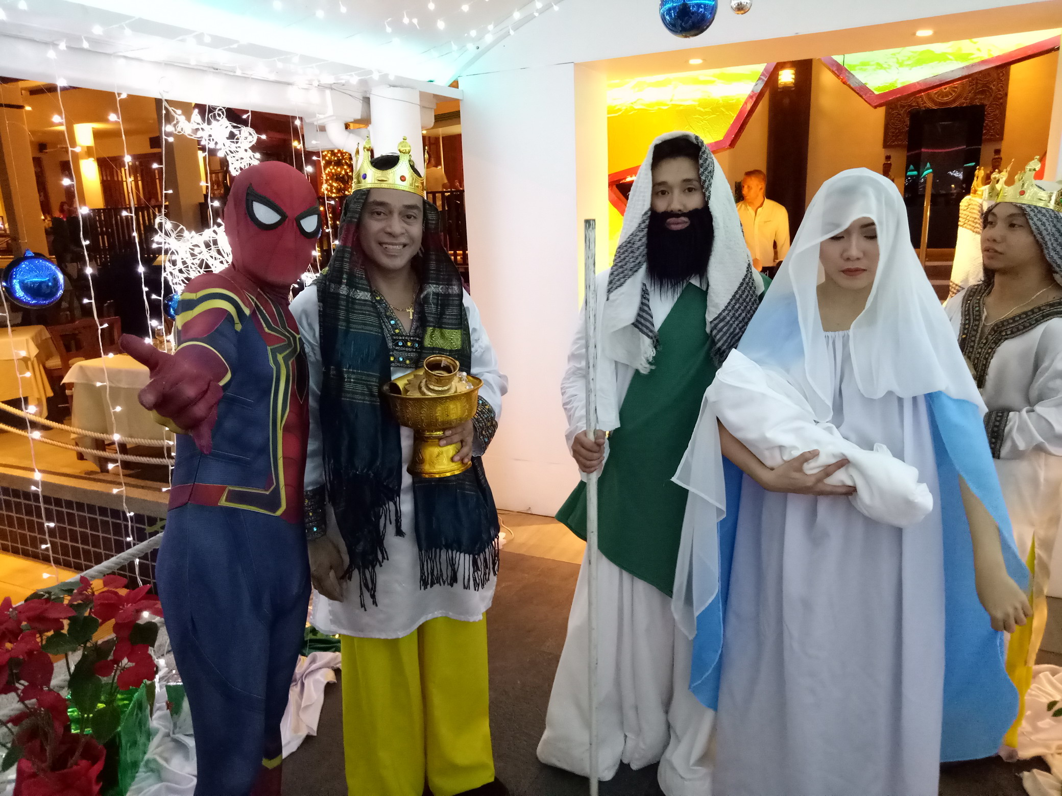คอสเพลย์ การแสดง โชว์ Show Event อีเว้นท์ งานเลี้ยงสังสรรค์ งานวันเกิด Spider Man Merry Christmas Days 25/12/2560