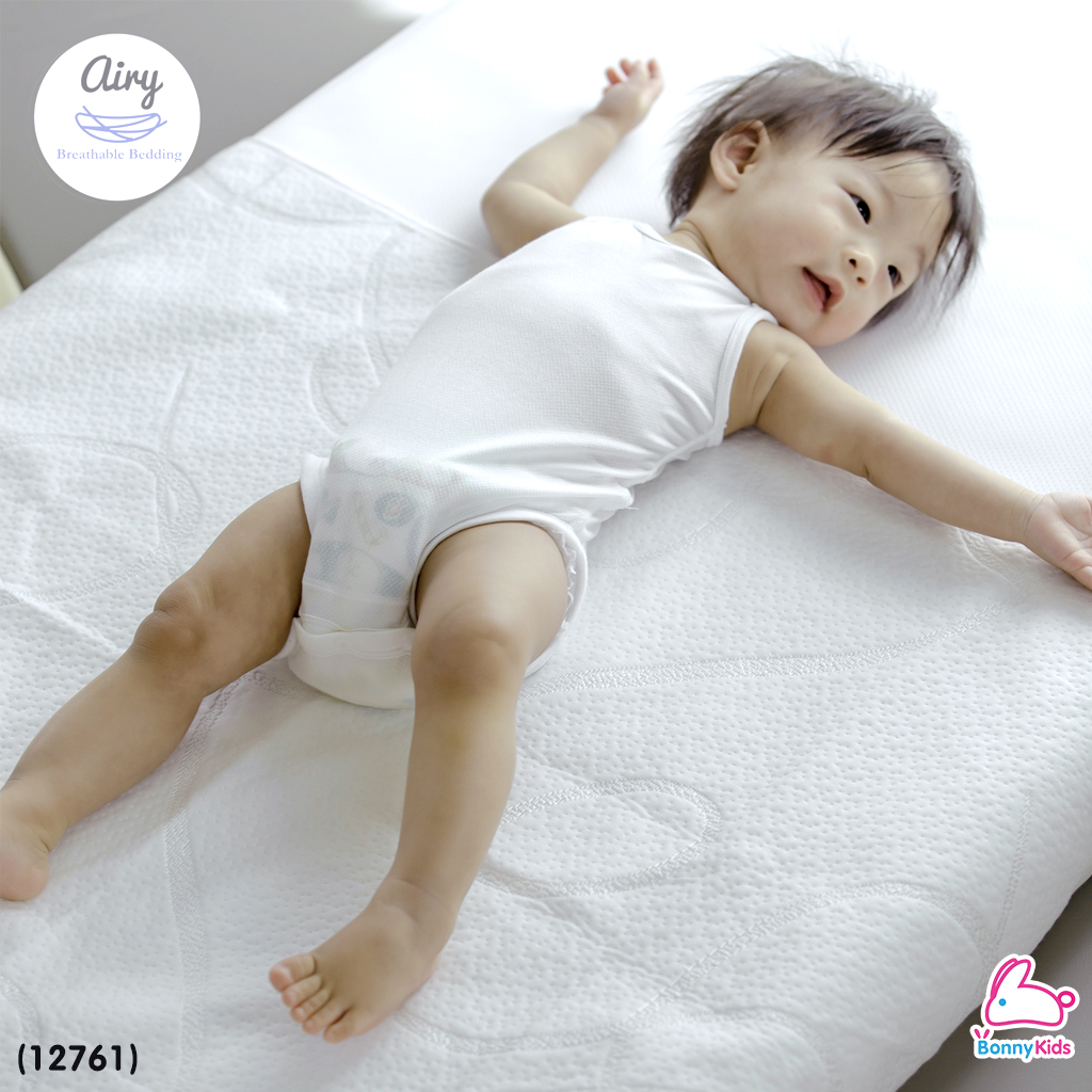 (12761) Airy (แอร์รี่) Waterproof Mattress protector แผ่นรองกันเปื้อนสำหรับทารก (70x100 cm)