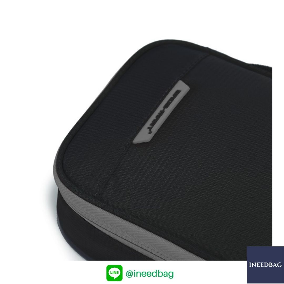 ฺBagsmart กระเป๋าจัดระเบียบอิเล็กทรอนิกส์ กระเป๋าใส่สายชาร์จ กระเป๋าใส่ฮาร์ดดิสก์ กระเป๋าใส่อุปกรณ์ไอที มีสองชั้น ช่องเยอะพิเศษ มีหูหิ้วพกพาสะดวก (ดำ-เทา)