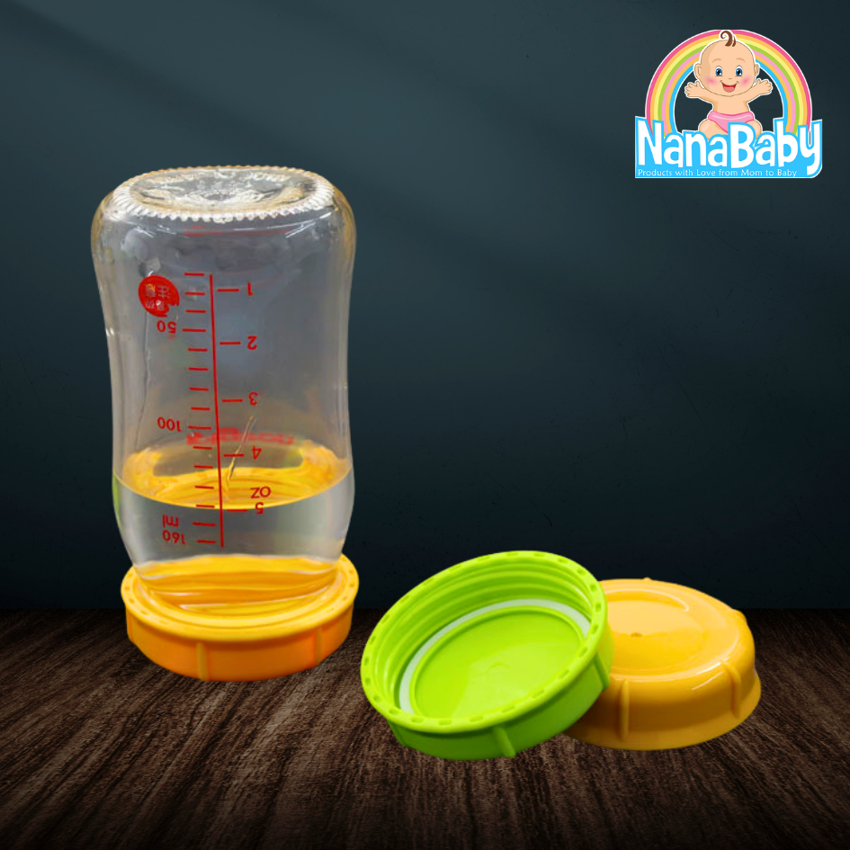 ฝาขวดนม ฝาปิดขวดนมเด็ก รุ่นมีซีลกันหก NanaBaby เปลี่ยนขวดนม..เป็นขวดเก็บน้ำนม