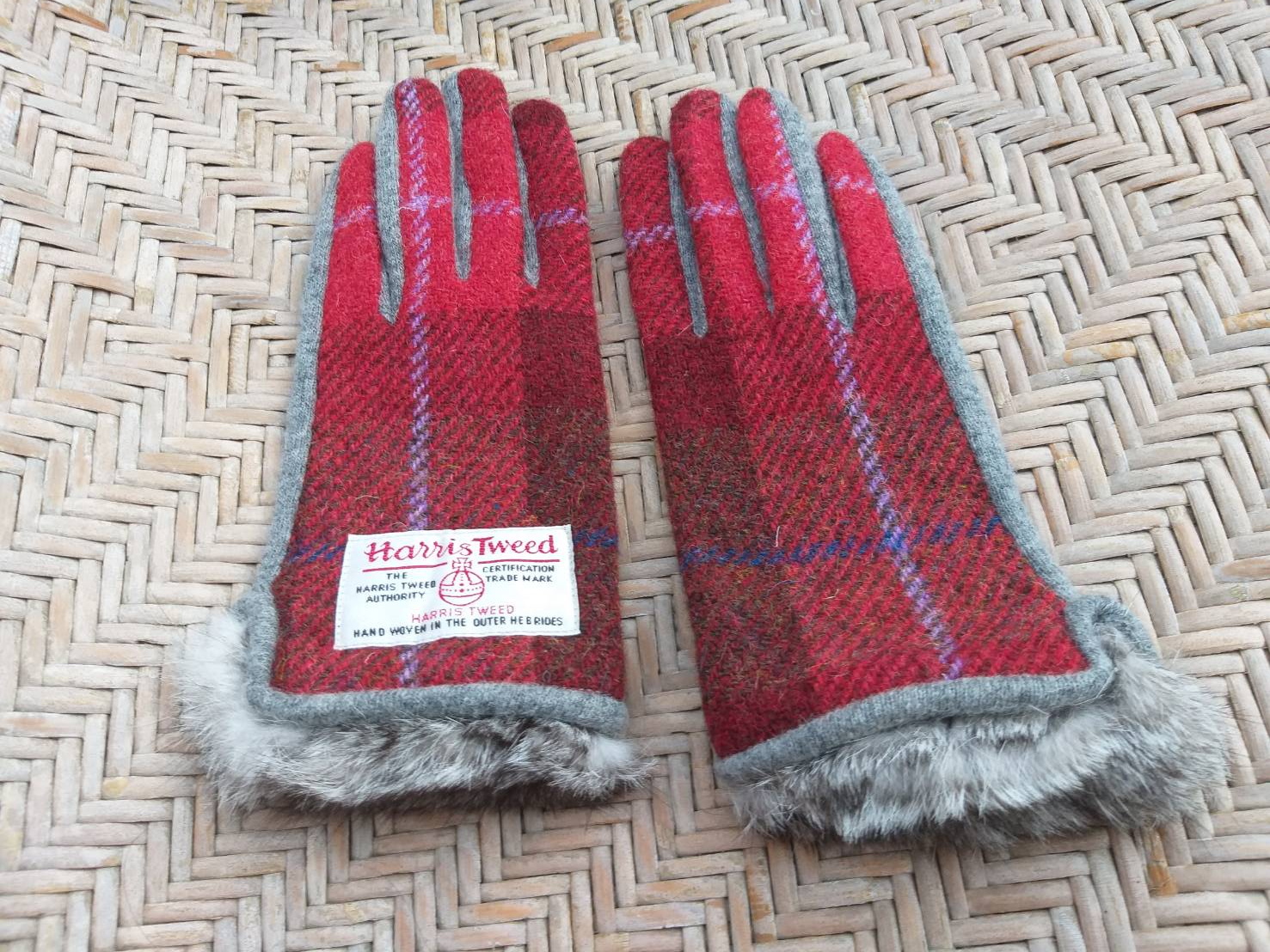 ถุงมือขนสัตว์ HarrisTweed ไซด์ S (ของใหม่)