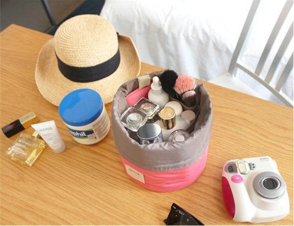 กระเป๋าเครื่องสำอางขนาดใหญ่ มาพร้อมกระเป๋าแยกขนาดเล็ก และถุง PVC ใส่แปรงแต่งหน้า (Travel Dresser Pouch)