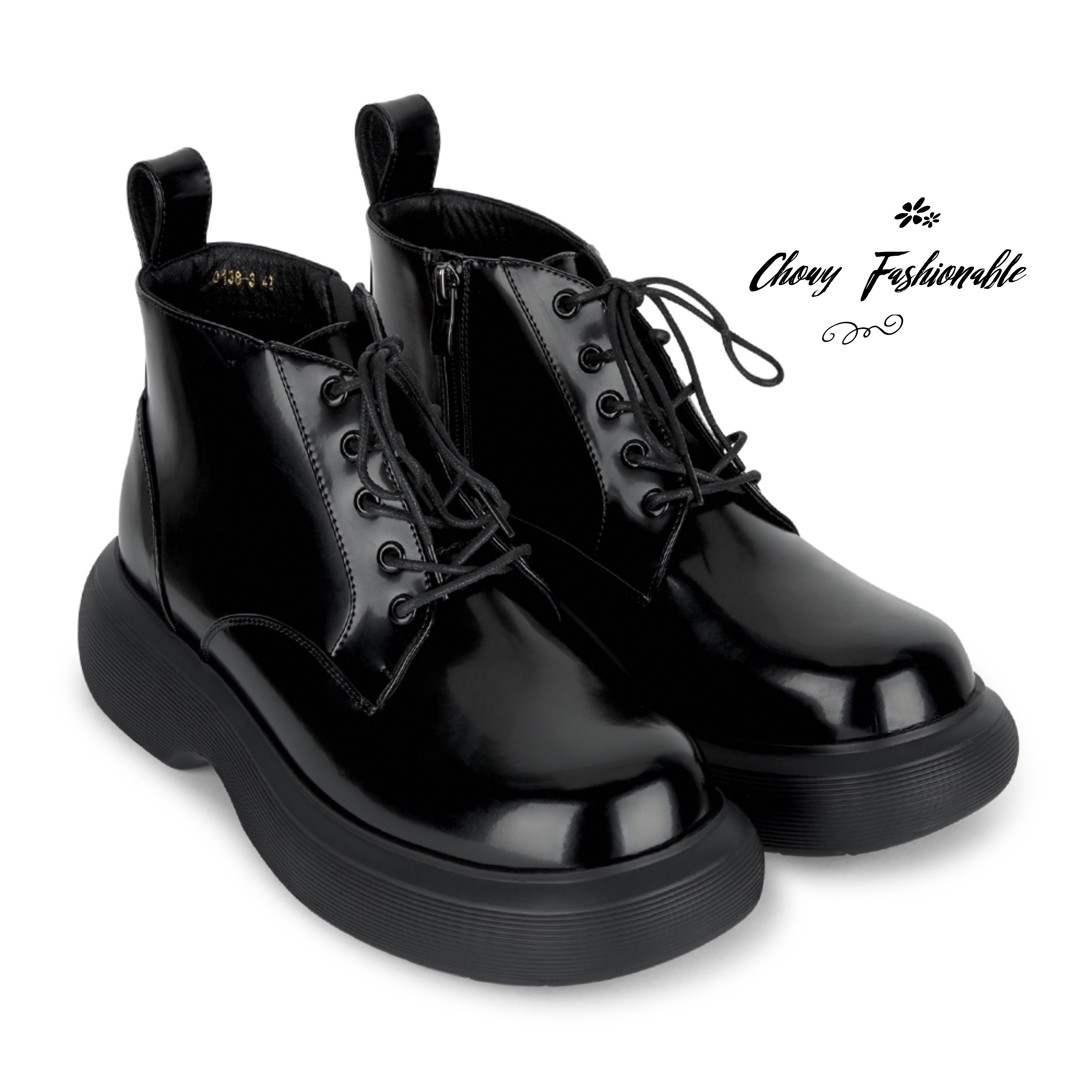 รองเท้าบู้ทไซส์ใหญ่ 40EU 25cm บูทผูกเชือกไซส์ใหญ่ บูทคอสเพย์ Boot Cosplay KR1141