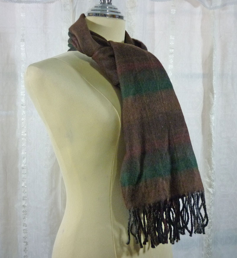 ผ้าพันคอ 100% wool -10 เอาอยู่ สวยมาก /ของใหม่/