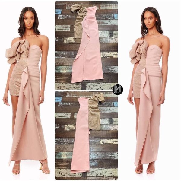 เดรสนิตติ้งครีมวิ้งครึ่ง ซีกทูโทนเปิดบ่าสอบยาว สินค้าคุณภาพ (พร้อมส่ง)