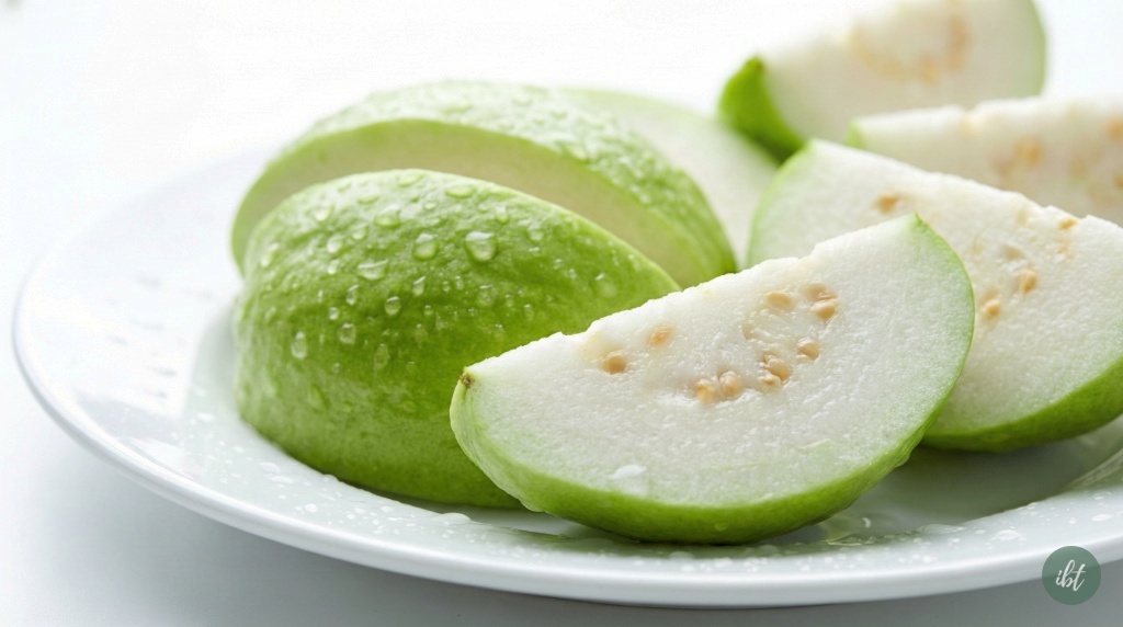 ฝรั่งสดหั่นชิ้น ผลไม้น้ำตาลต่ำ