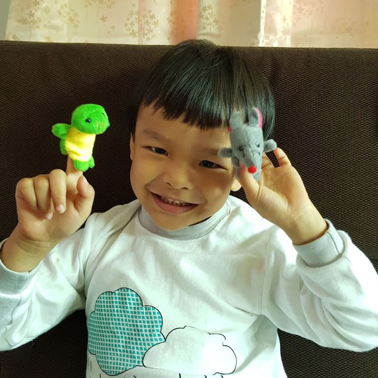 ตุ๊กตานิ้วมือ หุ่นนิ้วมือ ตุ๊กตาสัตว์ Set 10 ตัว NanaBaby