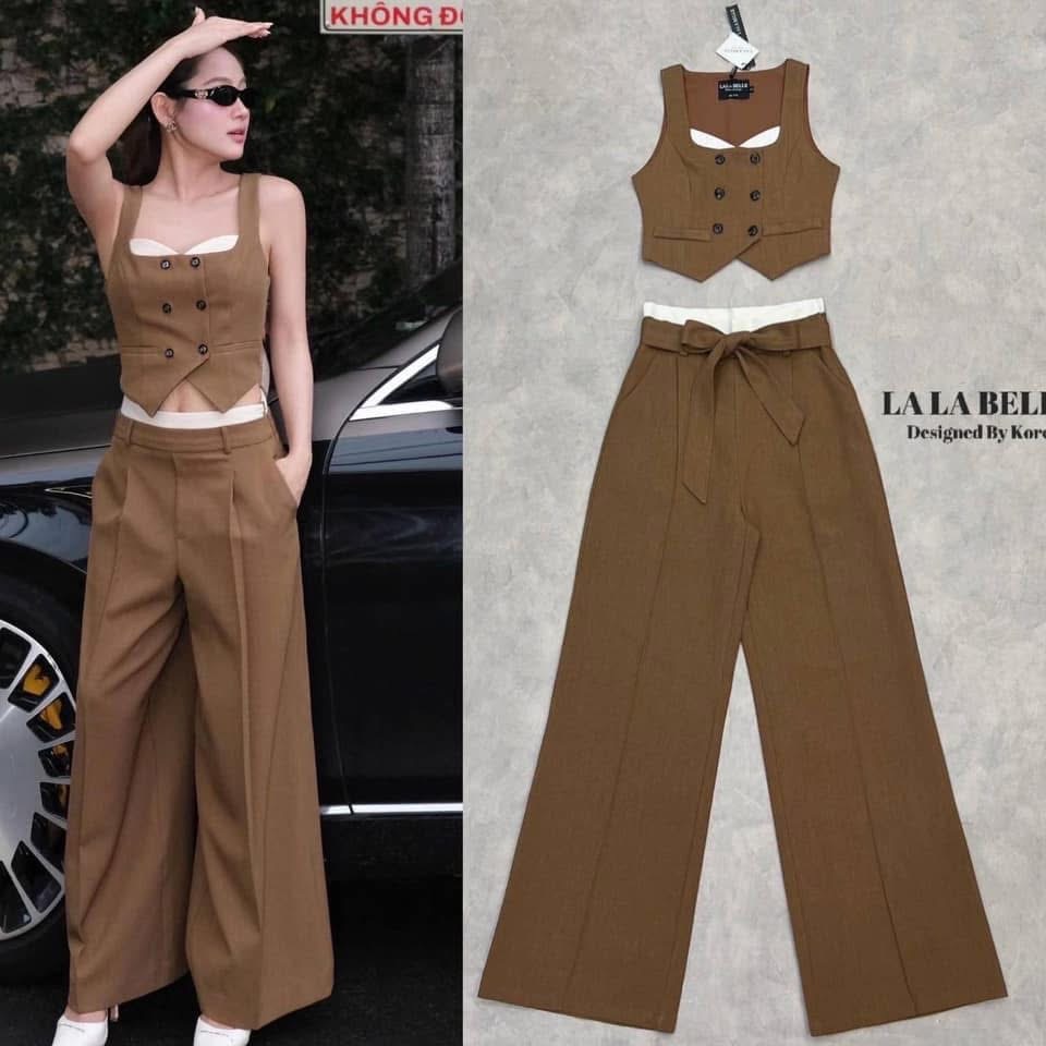 เซต3ชิ้นรุ่นนี้ผ้าดีสุดเสื้อกักรุ่นใหม่แขนกุด กระดุมหน้าใส่คู่กางเกงขายาวทรงสวยตีเกล็ดหน้า ทำให้ดูสูงมีซับในอัดกาวมาพร้อมเชือกผูกโบว์ ใส่สบาย : สินค้าคุณภาพ (พร้อมส่ง)