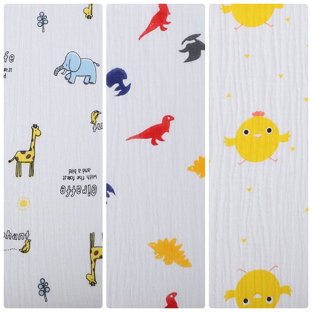 [แพ็ค 3 ผืน] ผ้าอ้อมเด็กสาลู NanaBaby ฝ้ายมัสลิน100% ห่อตัว ขนาด 27*27 นิ้ว เกรดพรีเมี่ยม