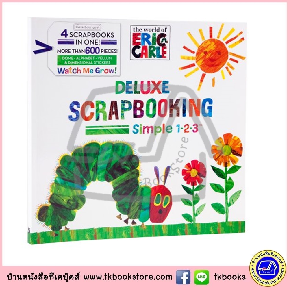 The World of ERIC CARLE : Deluxe Very Hungry Caterpillar Scrapbooking - Simple 1-2-3 หนังสือประดิษฐ์อัลบั้มภาพ อิริค แคลร์ หนอนจอมตะกละ
