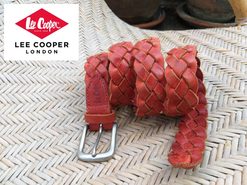 เข็มขัดชาย หนังแท้สานขัด LEE COOPER